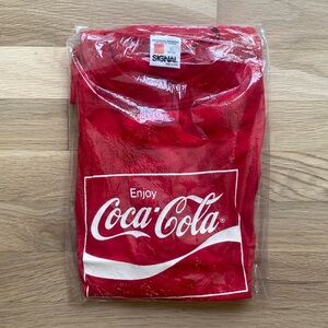Size L - Vintage 1980 Coca Cola Olympics Tee